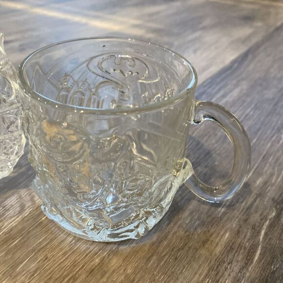 Lot Of 2 Vintage McDonalds Batman Forever Glass - 1995 - DC Comics - Mugs - Picture 3 of 9